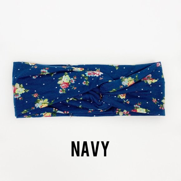 NEW Floral Printed Crisscross Head Wrap - Picture 7 of 14